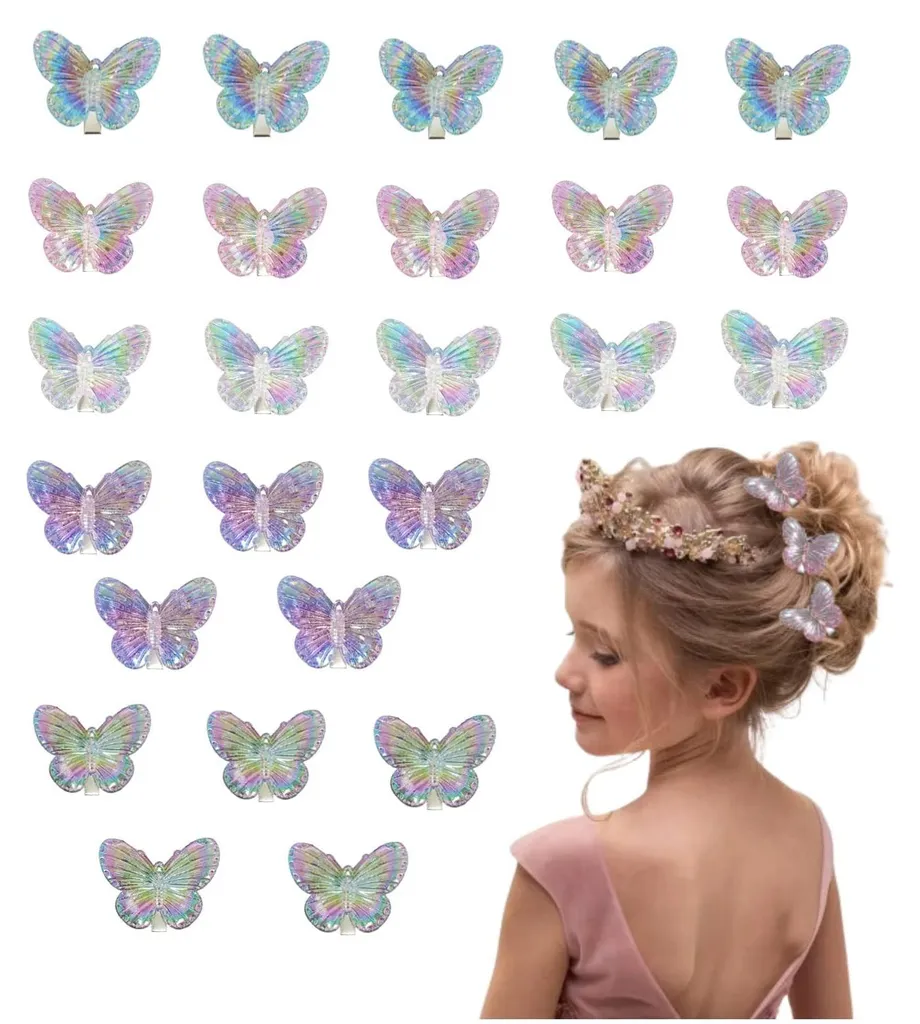 Barrettes Papillon : Fixation Anti-Glisse pour Mèches Rebelles et Nattes