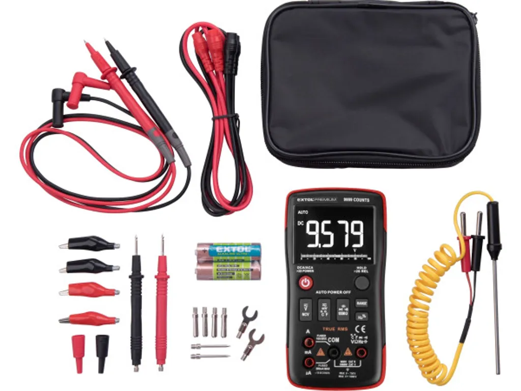 Multimètre numérique pour dépannage électrique Extol Premium 8831251 - 9
