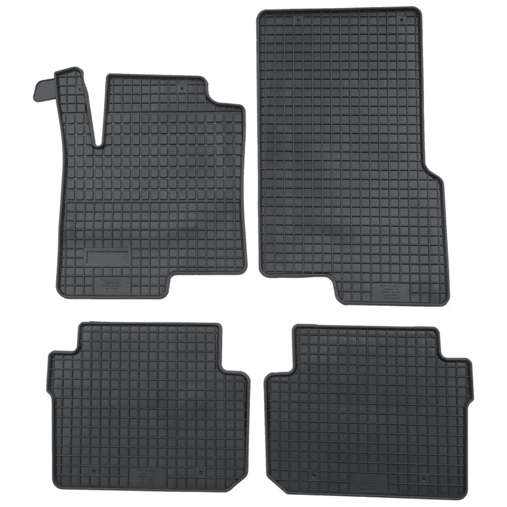 Tappetini Gomma Smart Forfour 2004-2006 Petex 4 Pezzi Neri su Misura