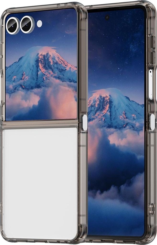 Hülle für Samsung Galaxy Z Flip 7 - Phonesta HybridAir Back Cover - Schwarz