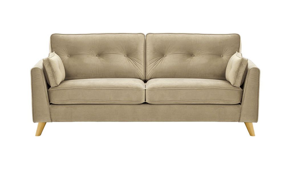 SLF24 - Dreisitzer-Sofa Magnus - beige - Velluto 3