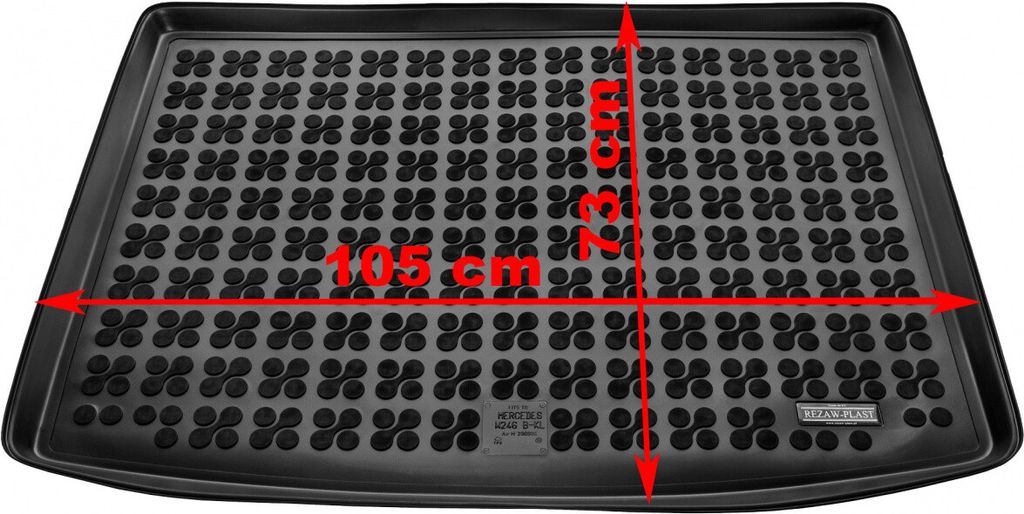Gummiwanne für Kofferraum Mercedes B-Klasse W246 2011-2018 (oberer Kofferraum)