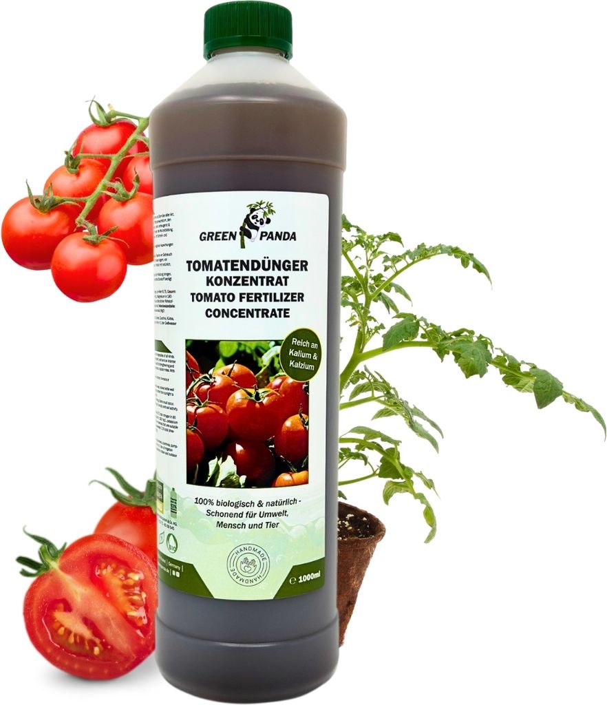 GreenPandaCalciumdünger für Tomaten - Tomatendünger - Verbessert Ernte & Geschmack! - 1 LiterTomatendünger