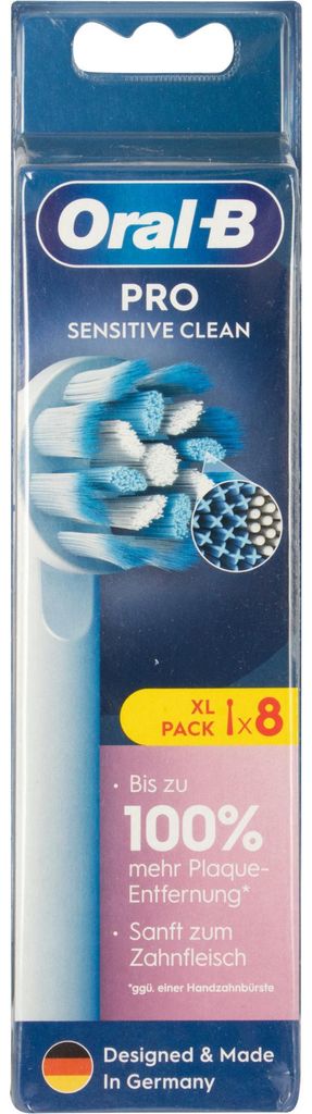 Oral-B Aufsteckbürsten Pro Sensitive Clean 8er Produktbild 
