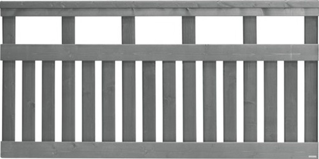 Vorgartenzaun Konsta Elda 180 x 90 cm basaltgrau
