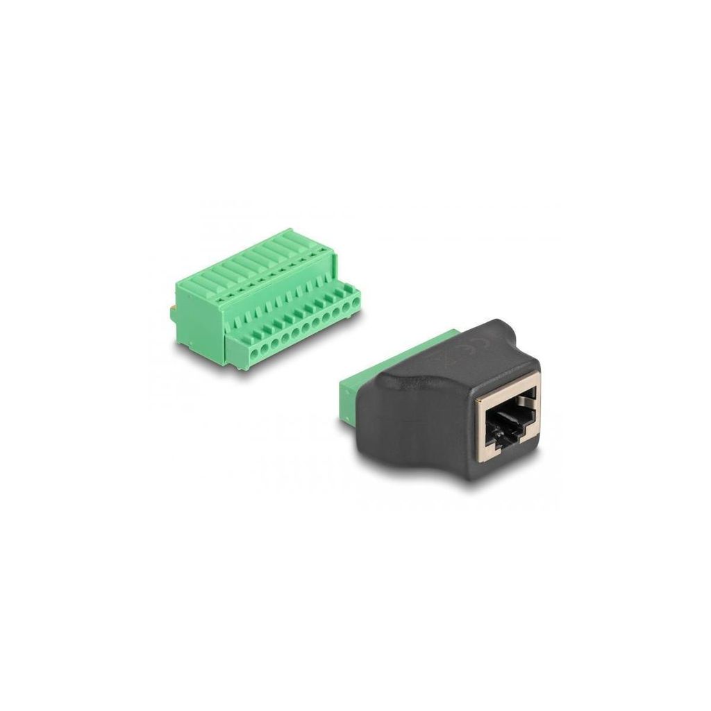 DeLOCK RJ50 Buchse zu Terminalblock Adapter mit Produktbild 