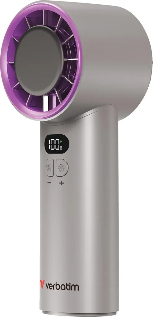 Mini ventilateur USB Verbatim IceTouch à batterie - Coloris Violet