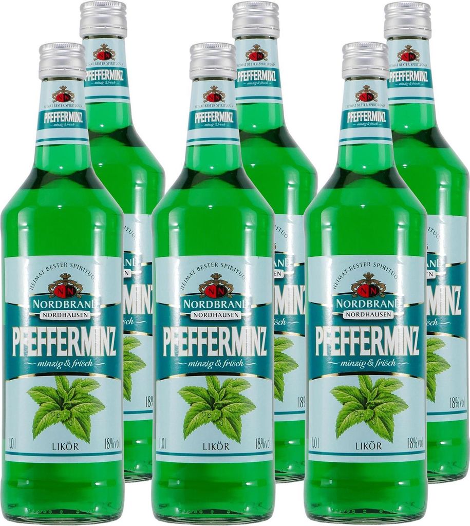 Nordbrand Pfefferminz Likör (6 x 1,0L)