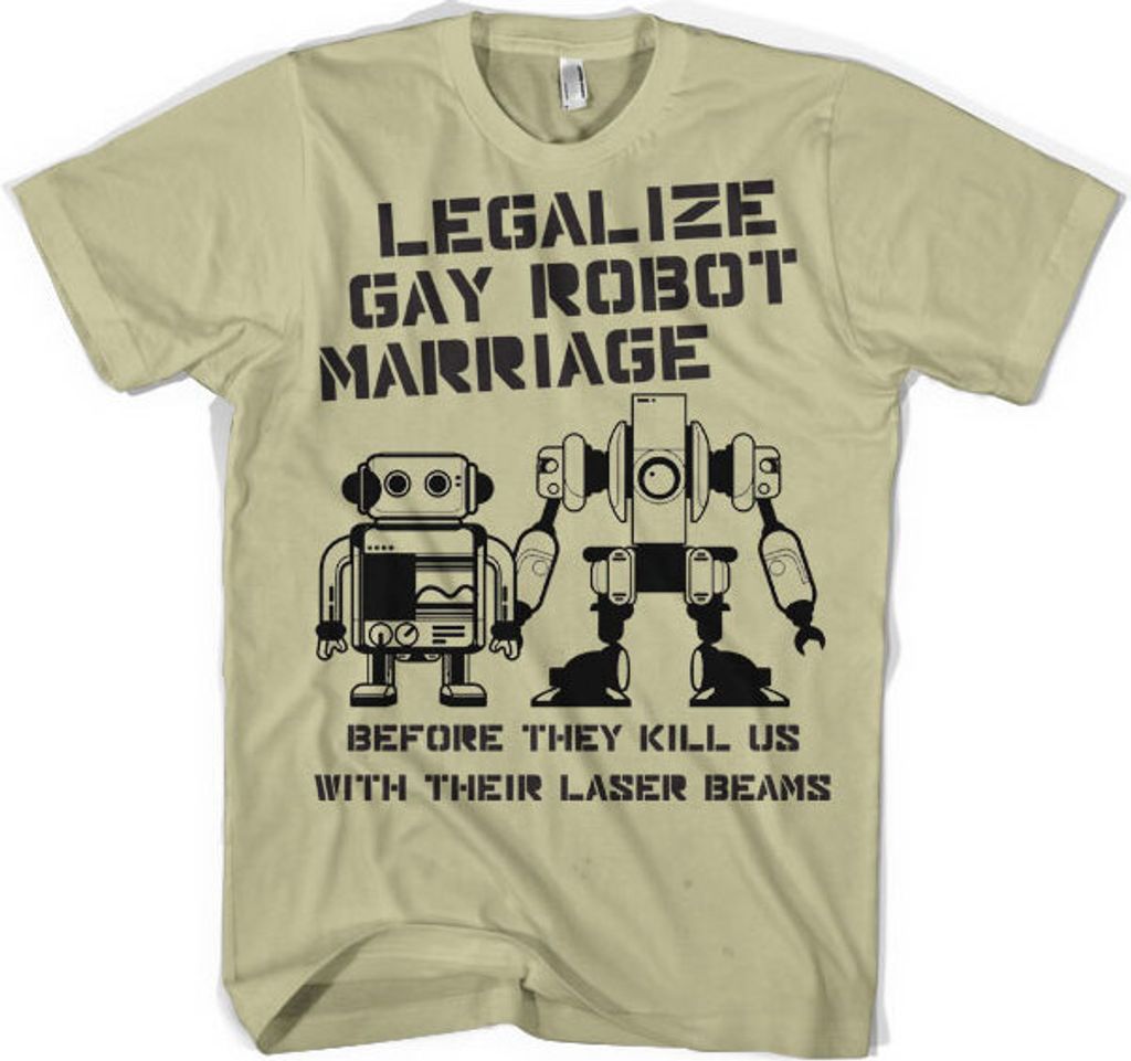 Legalize Gay Robot Marriage - X-Large - Khaki Produktbild 