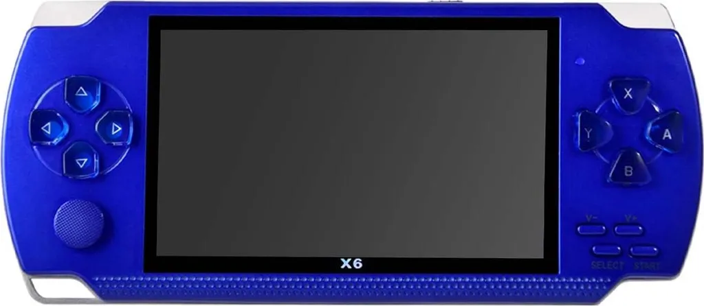 Console Giochi Portatile TechKidz Blu 4.3" - Emulatori e Video per Bambini