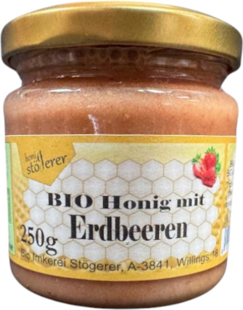 Honig mit Erdbeeren 250g Produktbild 