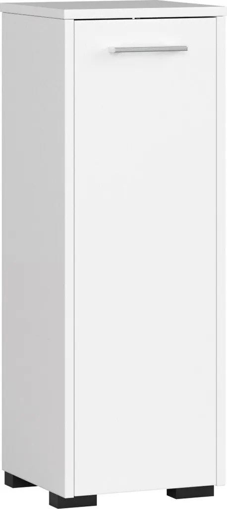 Armadietto Bagno Design Minimal 30x82x30 cm | Mobile Bianco Moderno