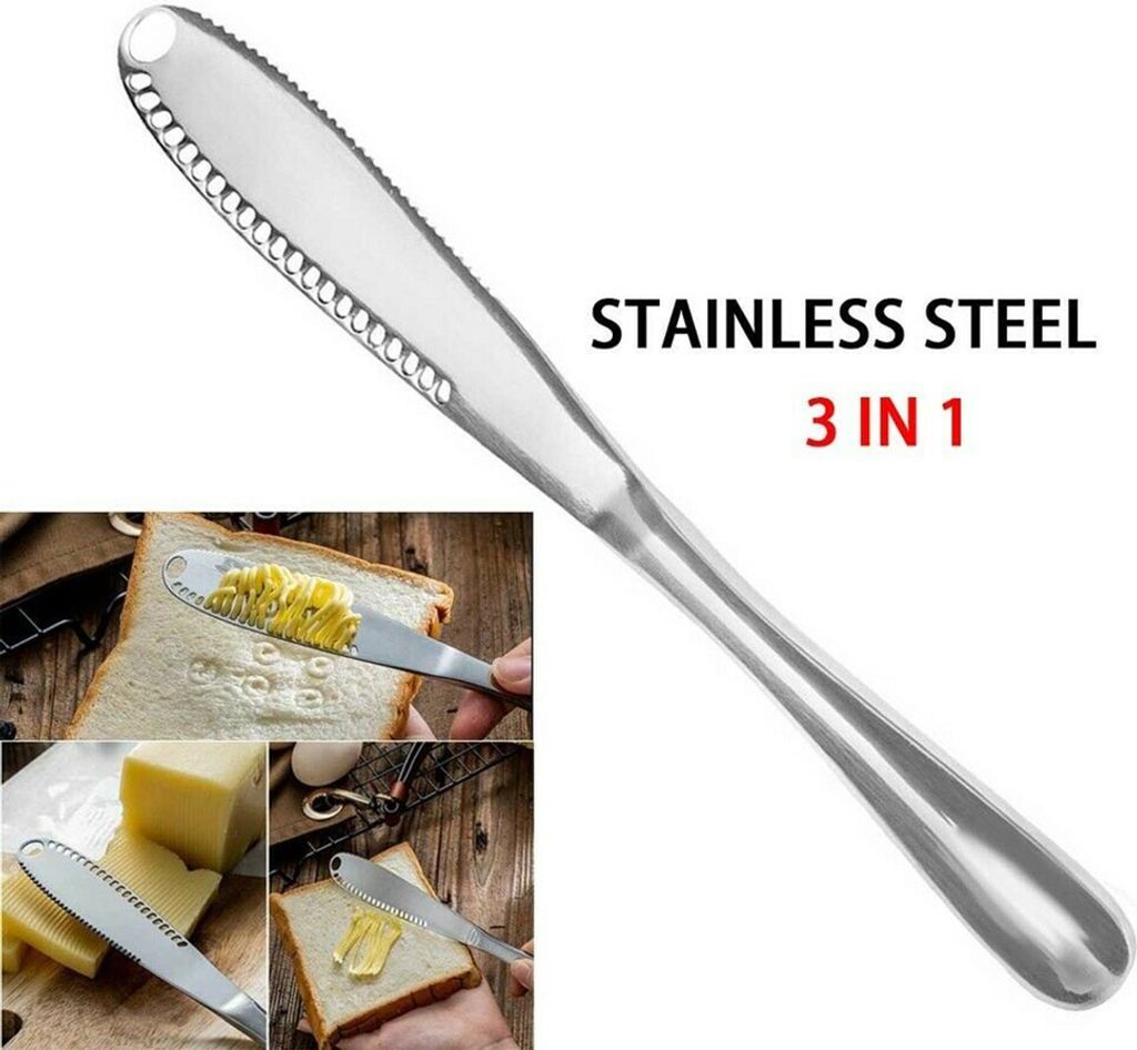 Stainless Steel Butter Cutter Cream Cutter Spreaders Bread Jam Kitchen Utensils Cutlery
