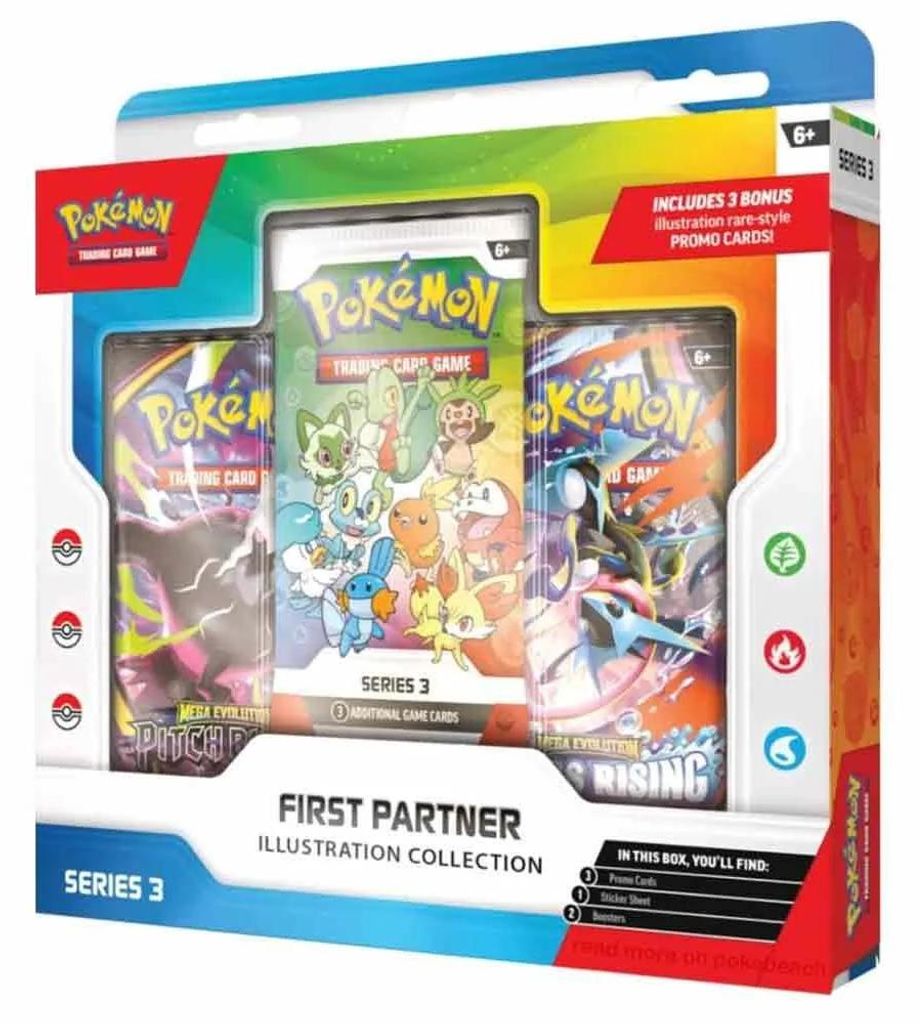 Pokemon Trading Card Game First Partners Illustration Collection (es/la) Sammelkarten Mehrfarbig Kinder Mehrfarbig One Size