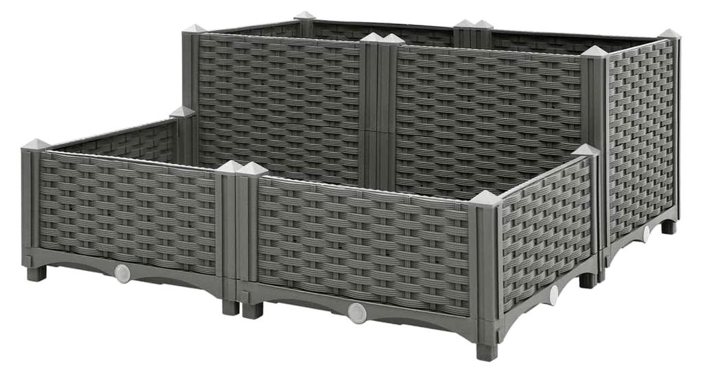 Hochbeet 80x80x38cm aus Polypropylen