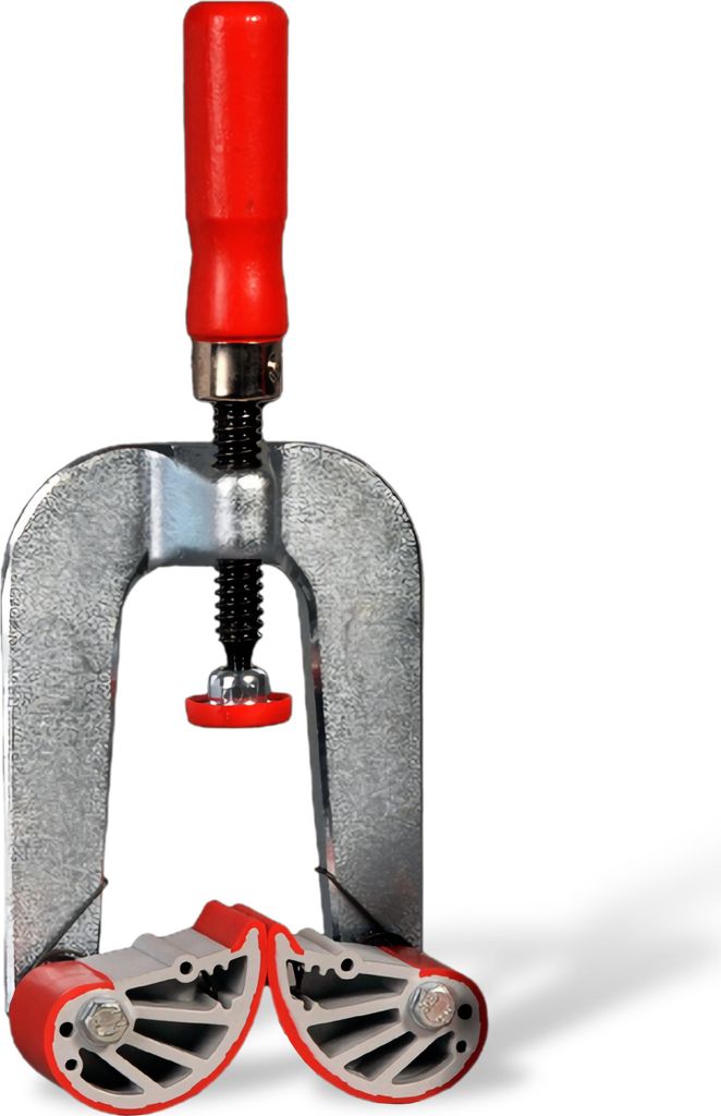 IQ-Tools UNI-Zwinge groß (rot, 10-65 mm Stärke, Zwinge zum Spannen)