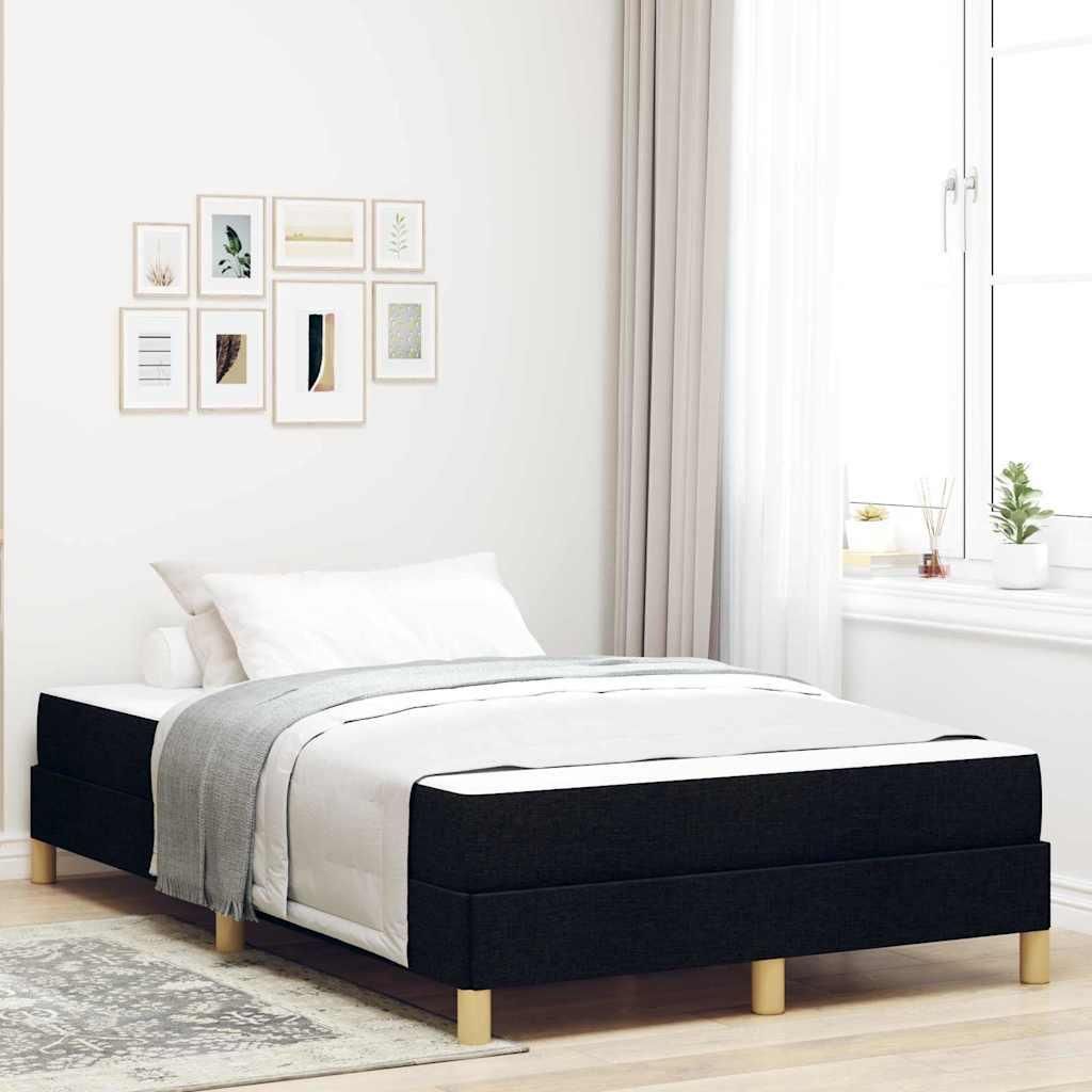 Maison Exclusive - Boxspringbett mit Matratze Schwarz 120 x 190 cm Stoff