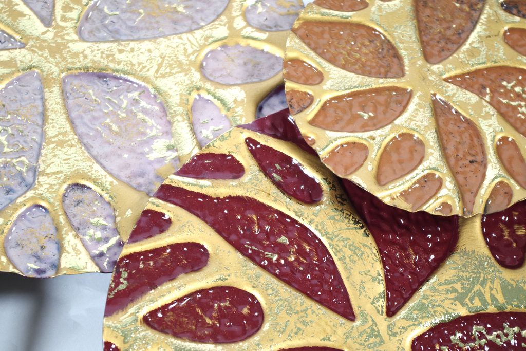 Kobolo Wandbild 3D-Bild Wanddeko - LIFE - gold blau rot Produktbild 6