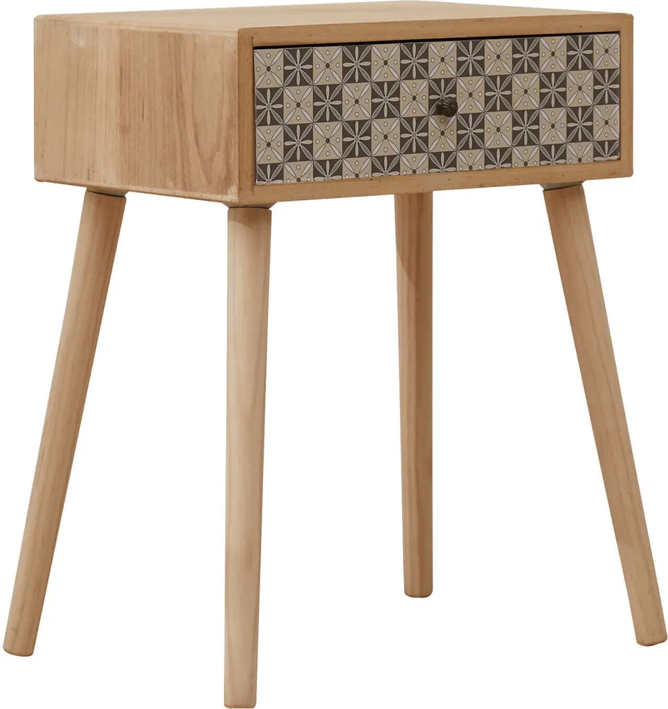 Table de chevet gain de place pour chambre et salon style bohème