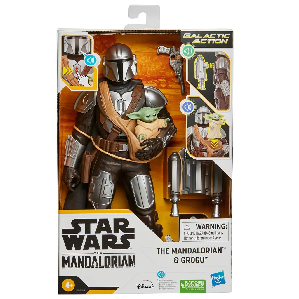Mandalorian et Grogu Galactic Action sons et phrases interactifs Hasbro