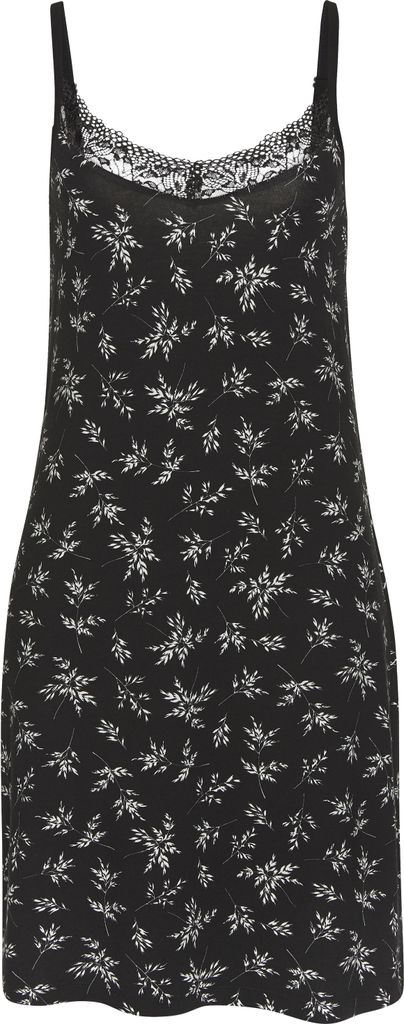 Vivance Dreams Negligé schwarz-geblümt Größe 36/38