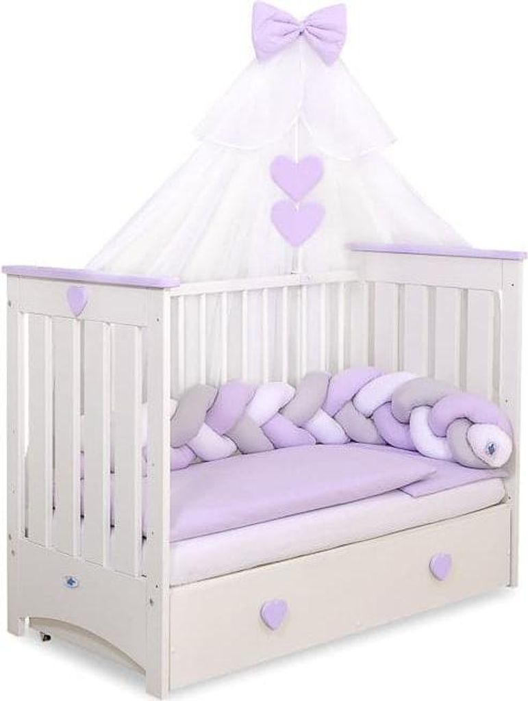 Moskitonetz, Dach, kompletter Insektenschutz – weißer Chiffon – Universal-Kinderbett