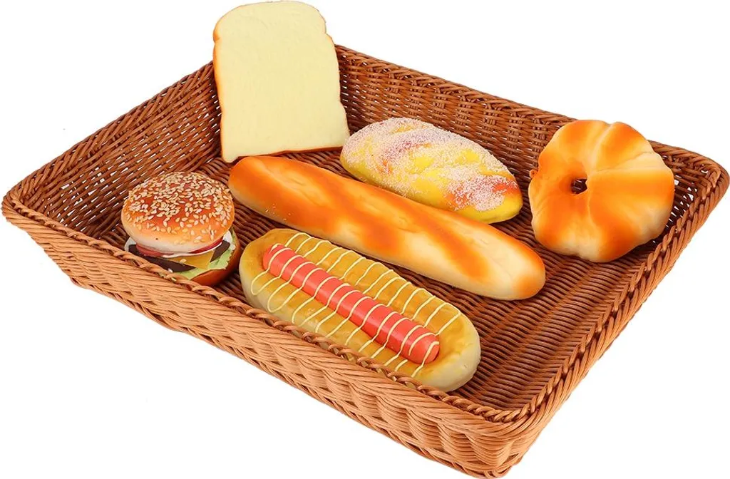 Panier de présentation à pain rectangulaire XL pour buffet et table