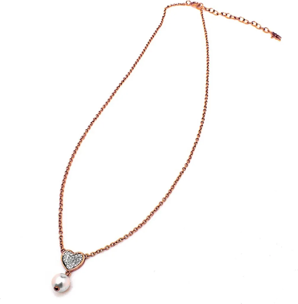 Collier Folli Follie 2N14S020RCW en argent sterling or rose