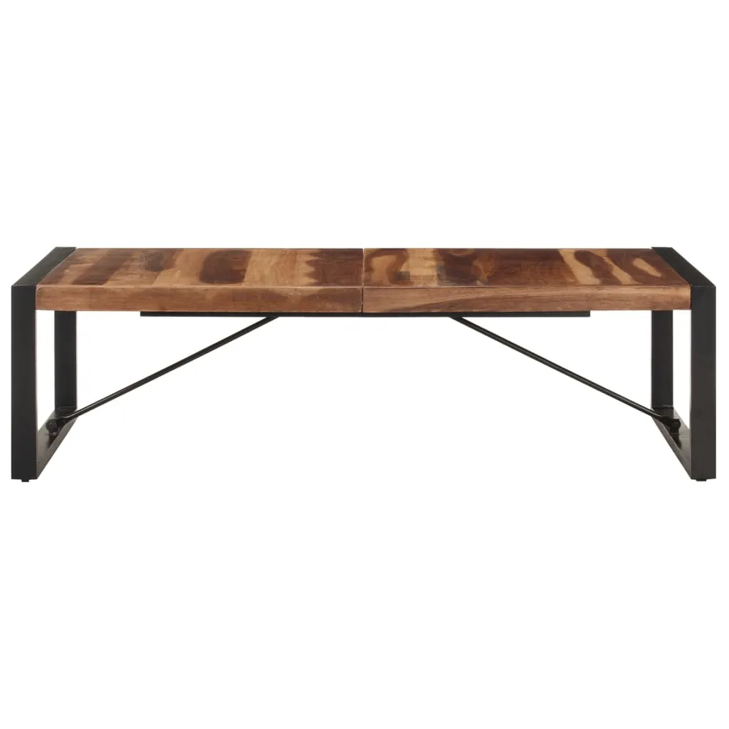 Grande Table Basse de Salon pour Recevoir 140x70 cm en Bois Massif