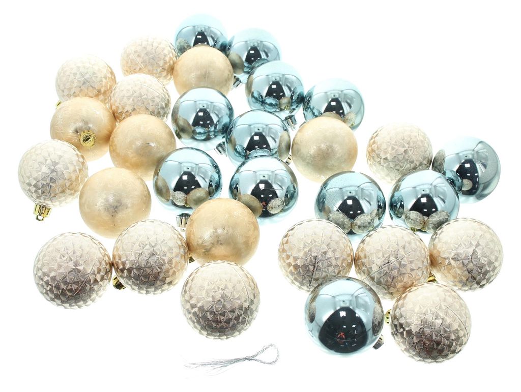 Christbaumkugel "Modern", 30er Set