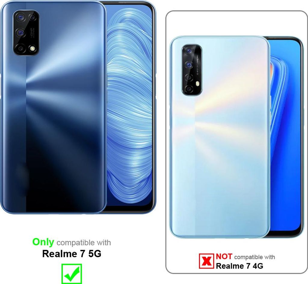 Cadorabo Handykette für Realme 7 5G in SCHWARZ - Handy Hülle mit Verstellbaren Band Kordel zum Umhängen