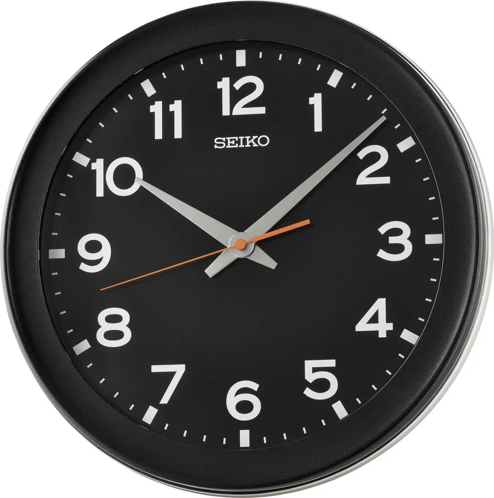 Horloge de Bureau Seiko QXA835K - Grand Cadran Idéal pour Salon et Cuisine