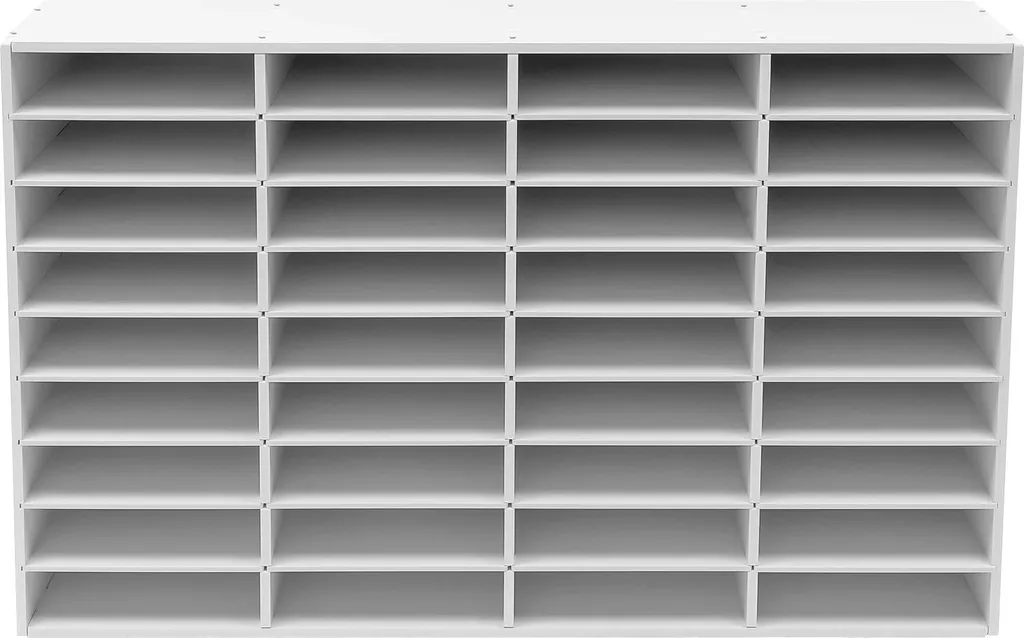 Dossier de bureau 36 compartiments en PVC blanc haute résistance