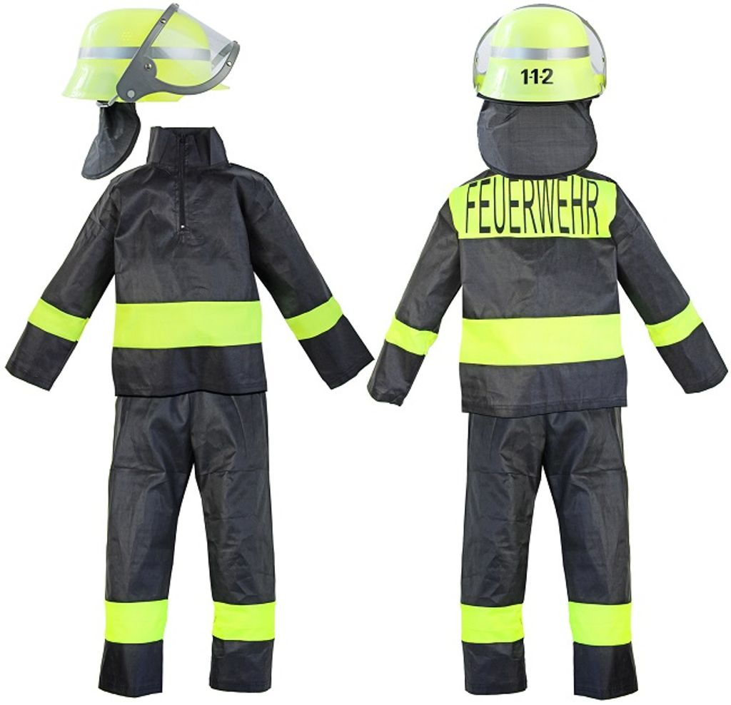 Feuerwehr Kostüm Kinder Helm Feuerwehrmann Feuerwehrhelm Fasching Karneval