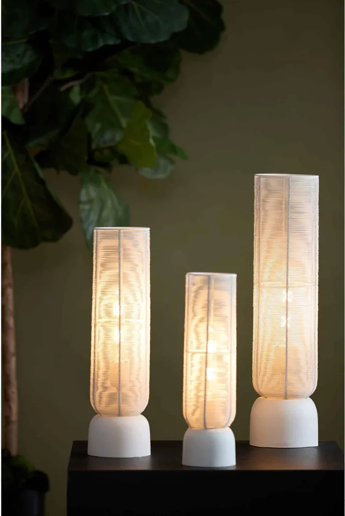 Lampe de table Lezuza en métal beige Light & Living - Design E27 - 3