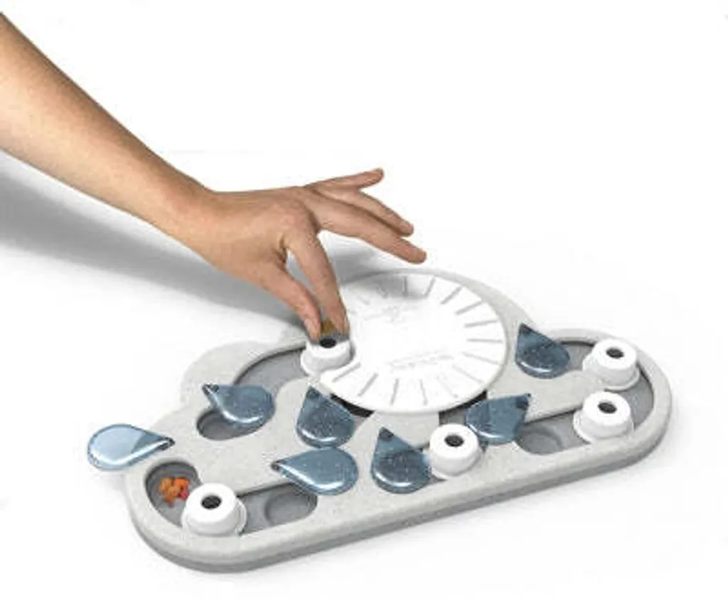 Jeu Interactif Rainy Day pour Chat - Plateau de Casse-Tête Niveau Expert