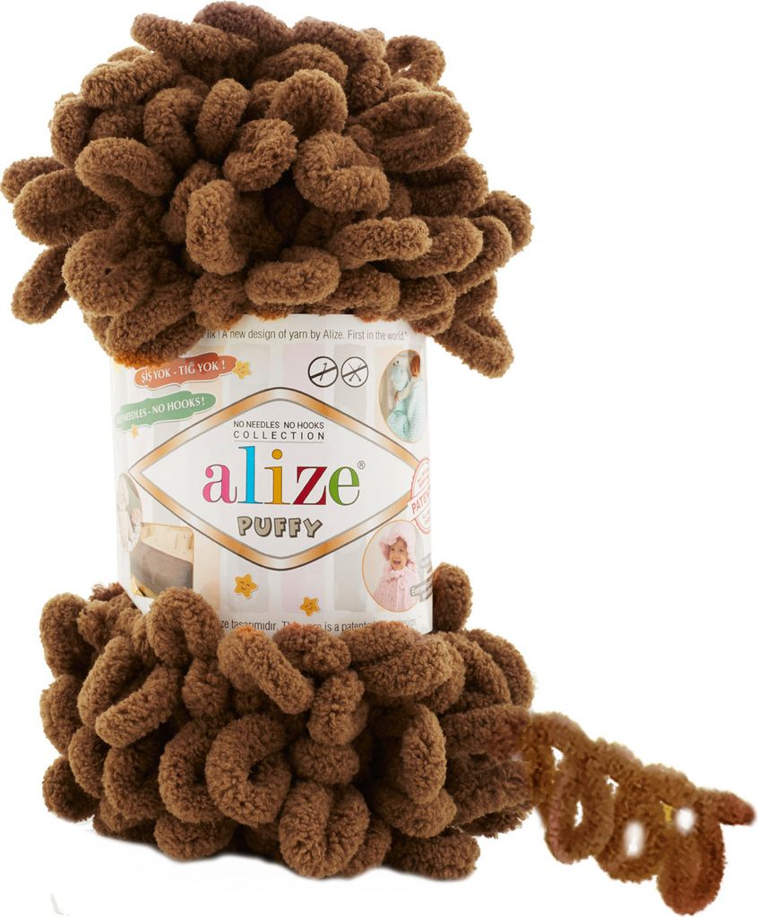 100g Strickgarn Alize Puffy, patentierte Neuheit, Schlaufen-Stricken ohne Nadeln