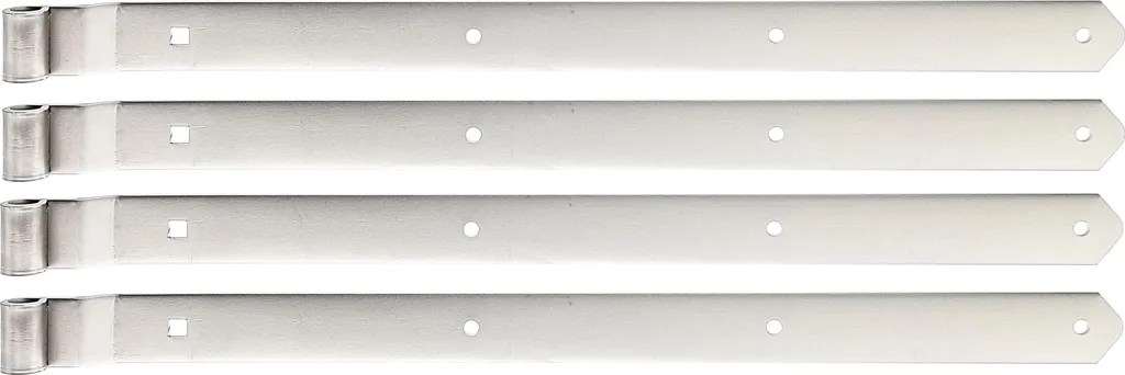 Ferrure pour volet et portail inox coudé 704 mm rouleau 16 mm lot de 4