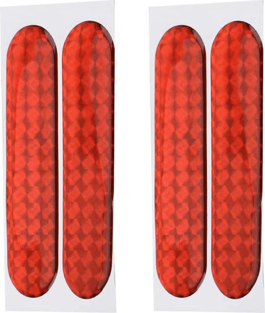 4 Teile/satz Auto Reflektierende Aufkleber 3D Epoxy Selbst-adhesive Wetter Beständig Hohe Helligkeit Sicherheit Warnung Auto Tür Aufkleber Automo...