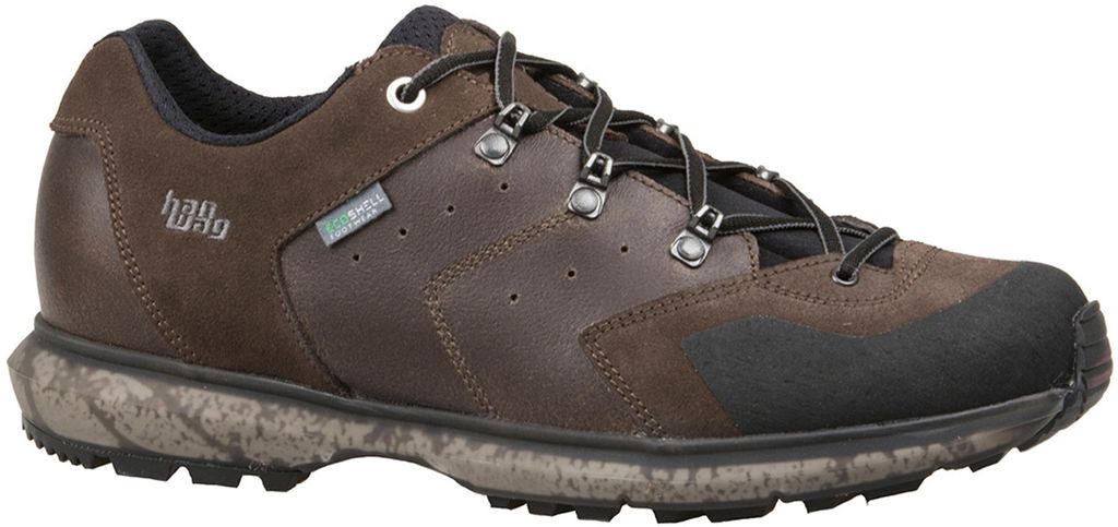 HanWag Tarso Low ES mocca/black Wanderschuh Braun in Gr. 42