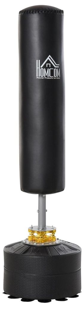Boxsack Stehend Freistehender Standboxsack Erwachsene 170Cm Mit Saugnapf-Basis Heavy Duty Boxsack Für Profis Und Anfänger Schwarz