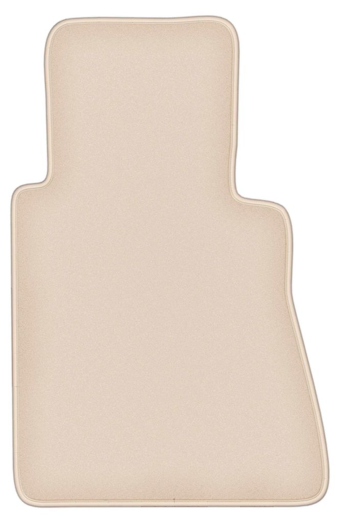 DURBAN Beige Velours-Fahrerfußmatte für Mercedes W116S Limousine (1972-1980)