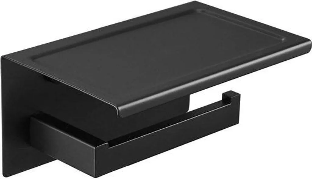 Mcanisme de WC complet avec support de chasse d'eau noir de 19cm