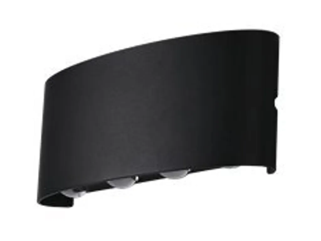 Applique Esterno LED Azzardo Ginna 3 AZ3484 Nero IP54 6W - 1