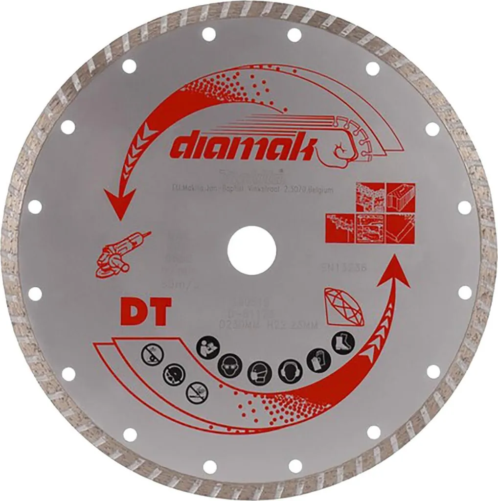 Disque Diamant 230mm Makita pour Tronçonnage Béton Intensive - Lot de 10