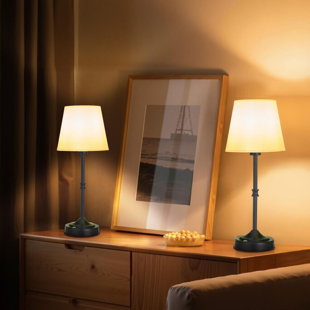 VEVOR kabellose Tischlampe Tischleuchte (2 Stk.) mit Produktbild 