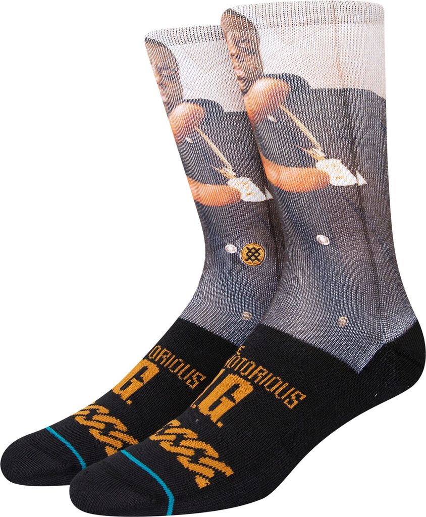 Stance Herren Lässige BIG King Of NY Crew Socken, Schwarz L