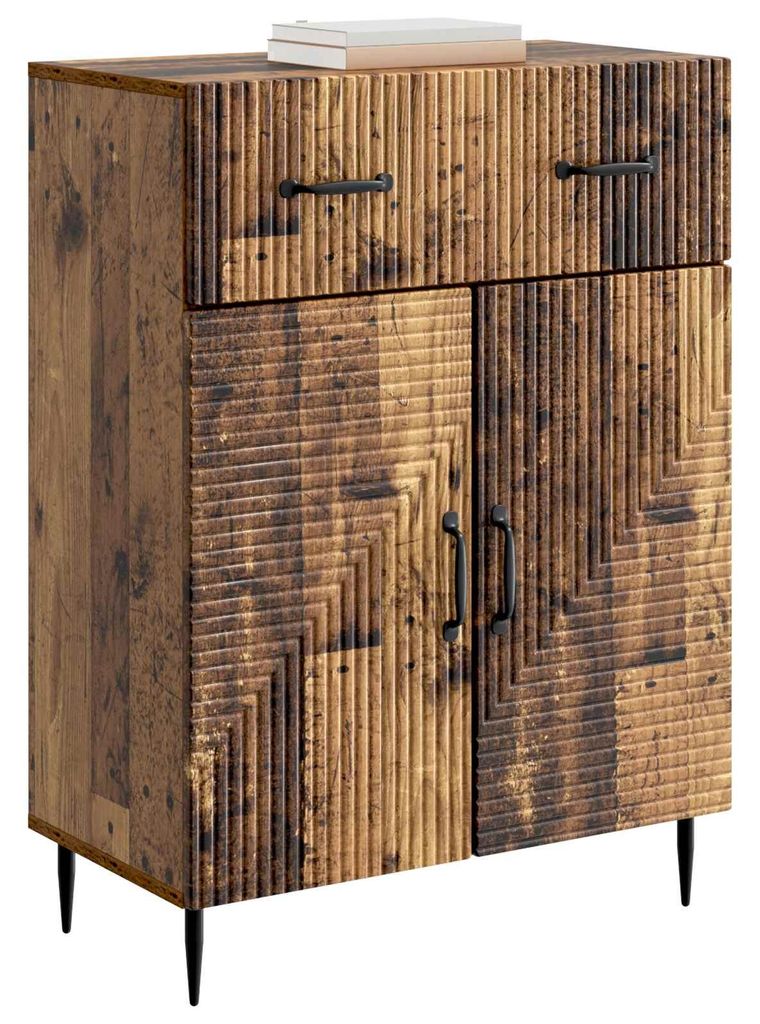 “2026 Modern“ Braun Sideboard Altholz 66 x 34,5 x 89,5 cm Holzwerkstoff - Designermöbel 85335 - Kommoden