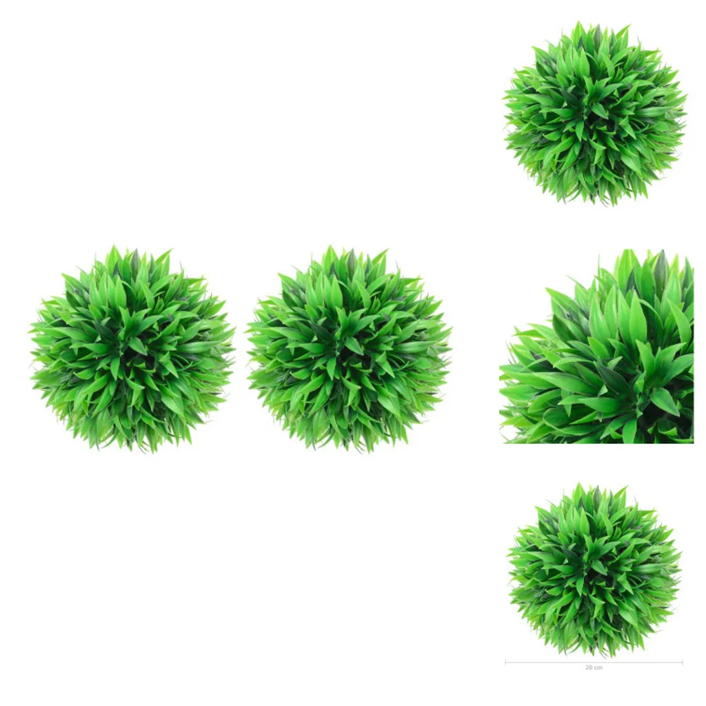 vidaXL Palline artificiali di bosso 2 pz. 20 cm - Piante artificiali