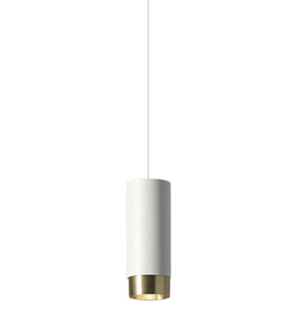 Spot suspendu blanc Look P White en aluminium avec câble ajustable